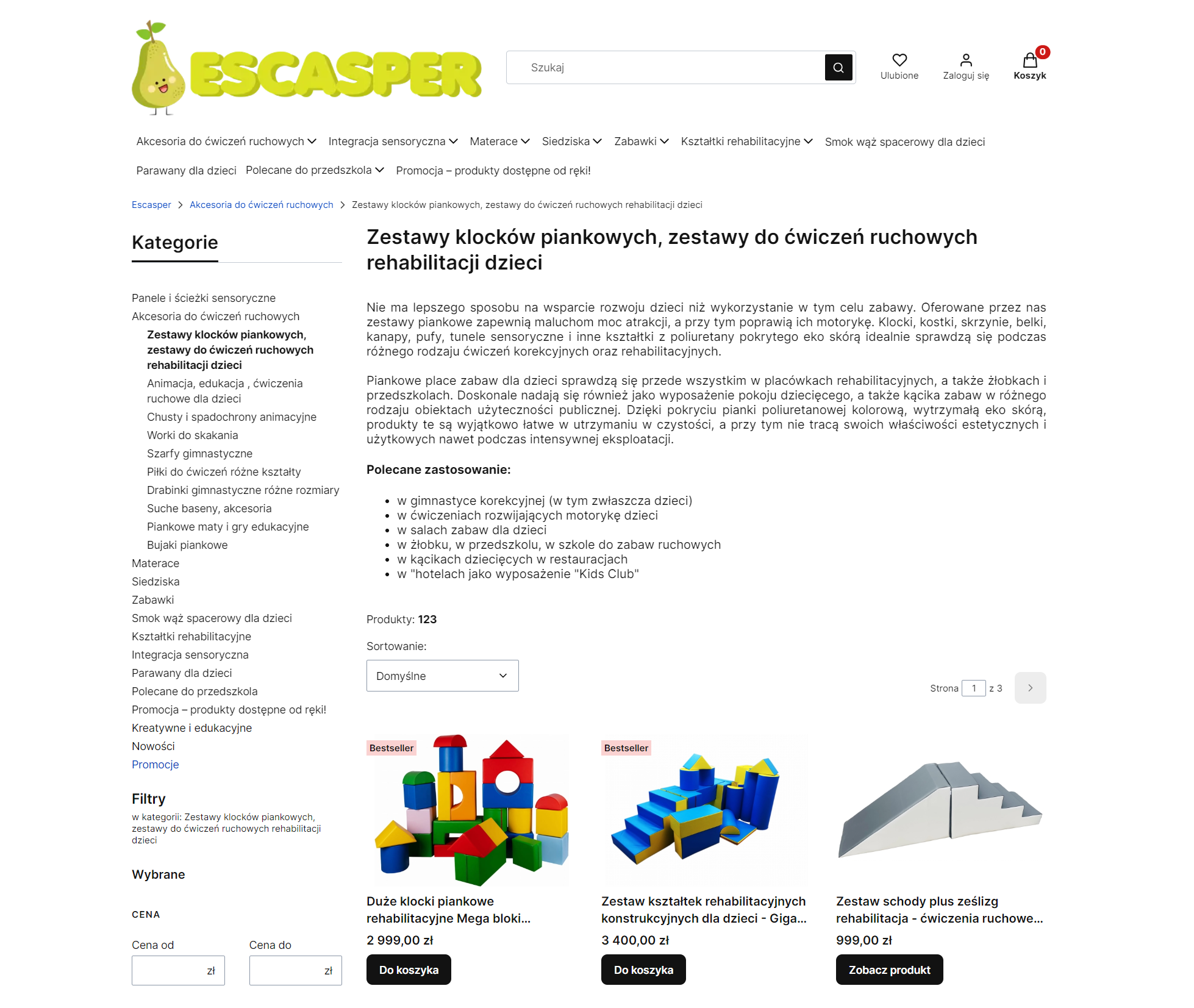 Klocki piankowe w procesie rehabilitacji dzieci