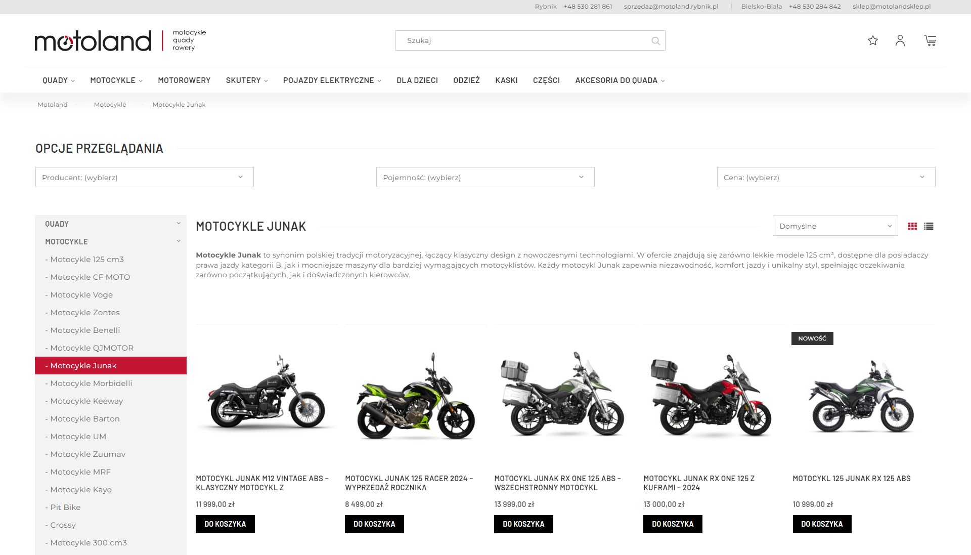 Motocykle Junak w stylu retro - klasyczna linia i nowoczesne rozwiązania techniczne
