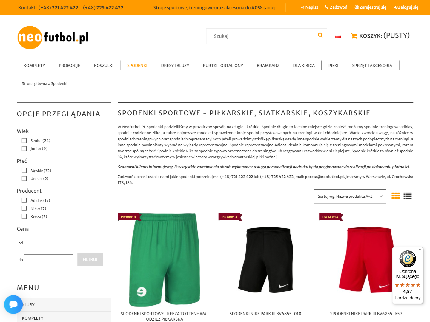 Spodenki piłkarskie - z jakiego materiału powinny być wykonane, by przetrwały intensywne treningi?