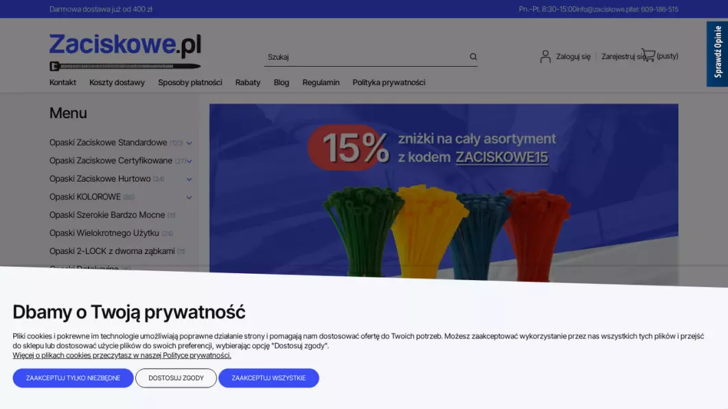 Zrzut ekranu strony